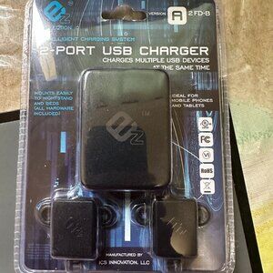 E Z Collection Intelligent Charging System 2 Port USB Charger New Sealed Package